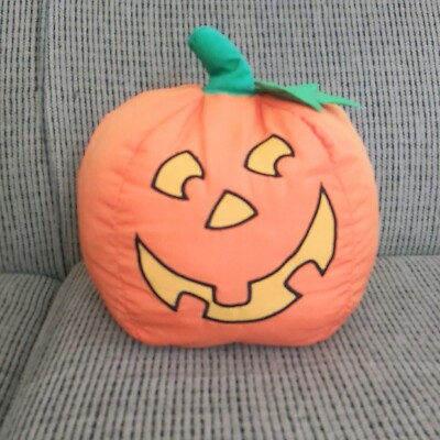Halloween Hallmark Cards INC Jack Lantern Pumpkin Pillow