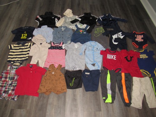 29 Pc Lot Boys Sz 3 6 9 12 Months NIKE RALPH LAUREN ADIDAS GAP Excellent Some Nu - Foto 3 di 22