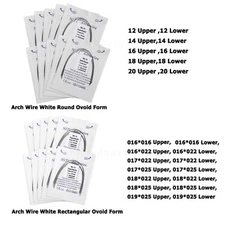 Alambre para Arco Ortodoncia Dental Super Elástico Niti Redondo / Rectangular OR