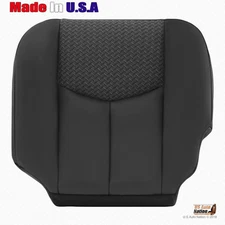 2003 2004 Chevy Avalanche Driver Side Bottom Leather/Cloth Seat Cover Dark Gray