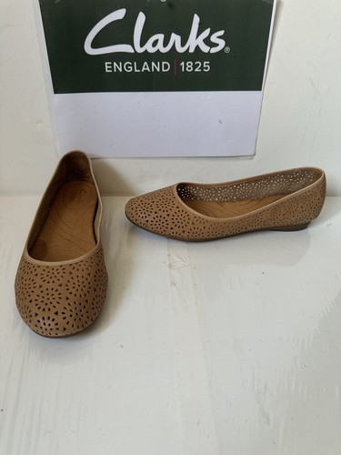 Zapatos Clarks de cuero tostado sin cordones talla UK 8.5 EU 42.5...