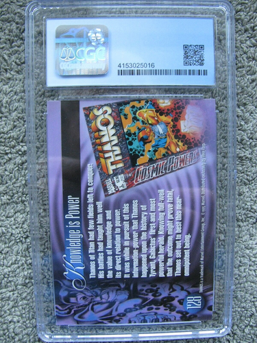 1995 FLAIR Marvel Annual THANOS Card #128 CGC GRADED 10 in Sealed Case - Picture 4 of 4