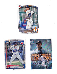 Cam Smith 2024 1st Bowman, Chrome Greatness Loading, 2024 Bowman RCs Astros Cubs