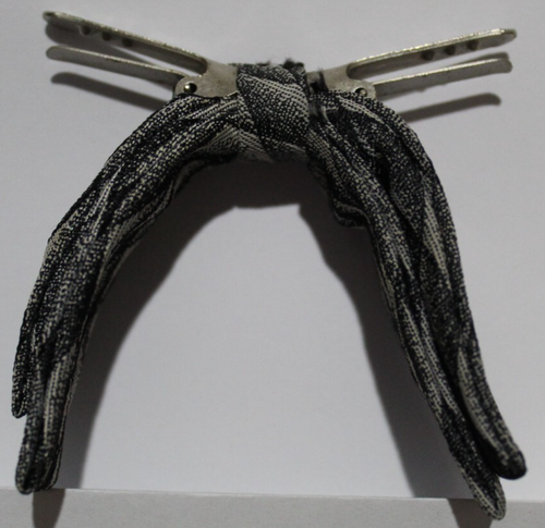 Vtg Bowtie x14 Clip On 1950s Batwing Slim Rockabilly Hipster Metal Bow Spring - Picture 20 of 24