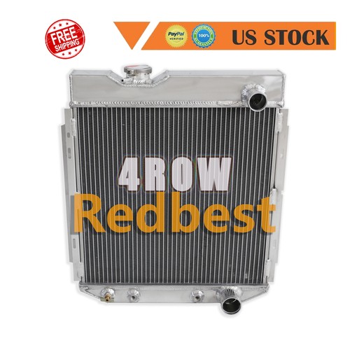 4 Rows Aluminum Radiator For 1963 19641965 Ford Falcon /Mercury Comet Base I6 V8 - Picture 12 of 18
