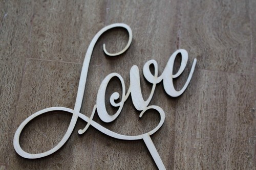 Cake Topper NEW on Market LOVE Wedding Anniversary Valentine's Day 2 - Imagen 2 de 5