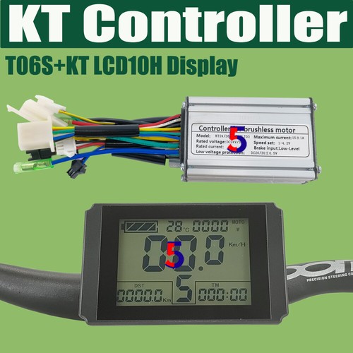 T06S Ebike KT 15A Controller für 250W-350W Bafang/AKM Motor + KT LCD LED Display - Bild 19 von 22