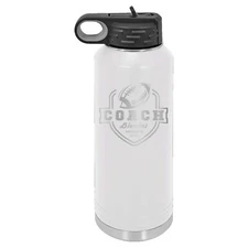 Mato & Hash 32oz Football Coach Laser Engraved Water Bottle