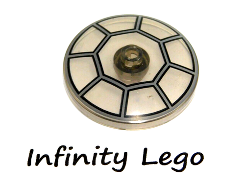 LEGO Trans-Brown Black Dish 4x4 with Tie Jedi Fighter Cockpit (Open Stud) 35394 - Picture 1 of 2