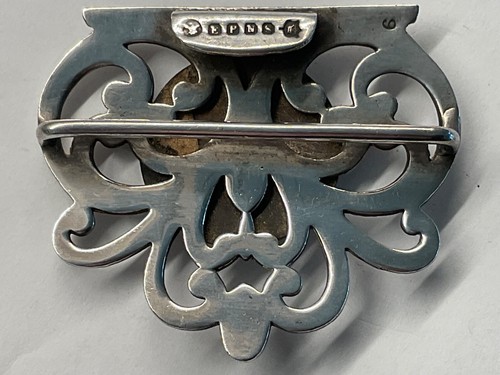 EXSQUISITE ANTIQUE EP NURSES BUCKLE ART NOUVEAU PERIOD - Picture 9 of 10