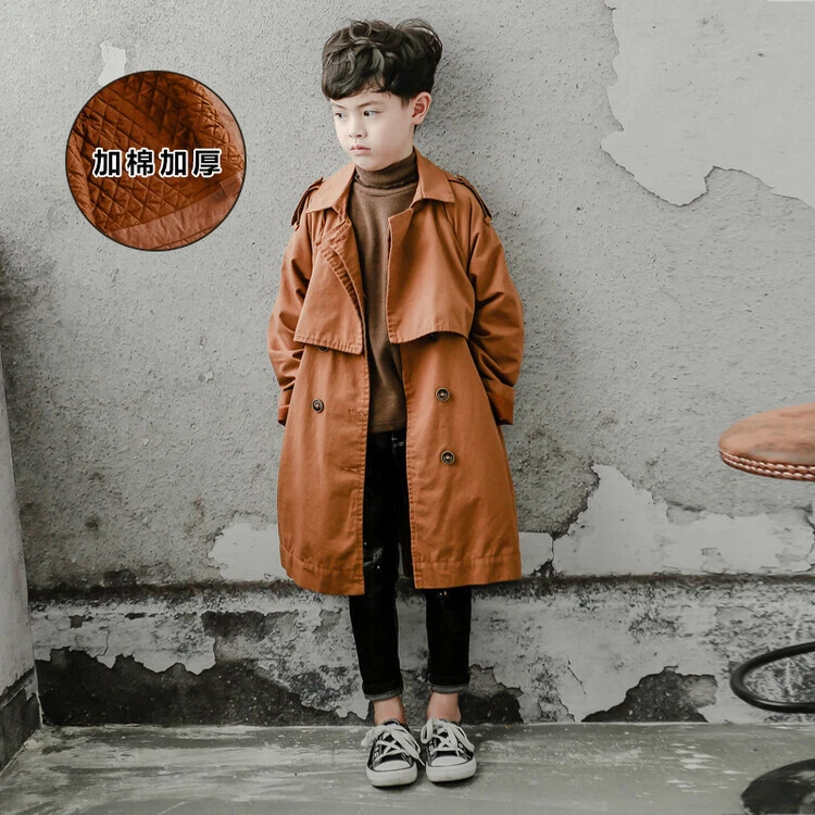 Boys long trench coat sale