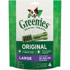 Greenies Original Large Natural Dog Dental Care Chews Oral Health Dog Treats, 6