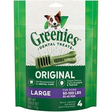 GREENIES Original Large Natural Dog Dental Care Chews Oral Health Dog Treats, 6