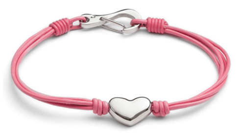 Designer - Tribal Steel - Damen Lederarmband mit Herz - verschiedene Farben - Bild 1 von 6