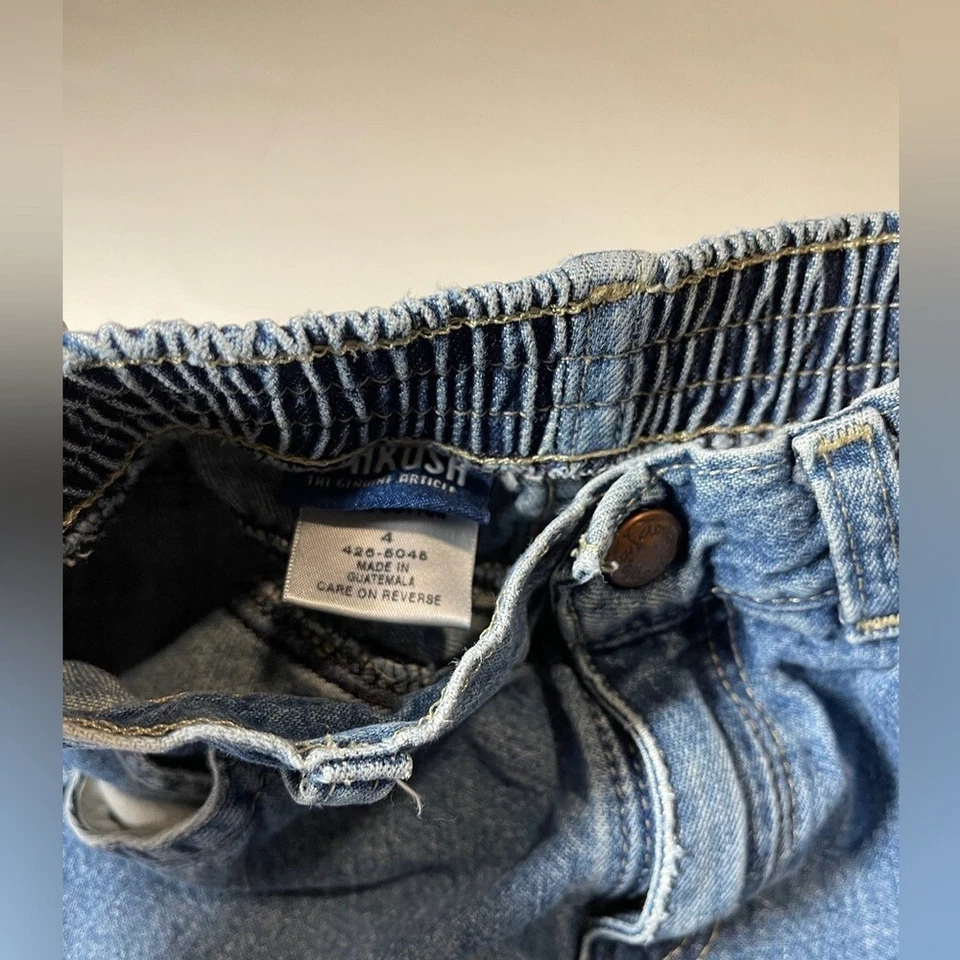 Conjunto de jeans y camisa de peluche para niños talla 4 petit bateau / Oshkosh juego escolar  Foto 4 de 4