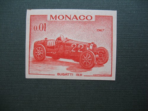 Monaco  Essai de Couleur  Non dentelé Imperf  1967 N° 708 Grand Prix Automobile - Picture 1 of 2