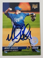 Mike Aviles Signed Stadium Club #141 2008 Card Rookie First Day Issue Royals RAD