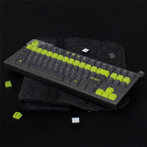 Toxic Keycap PBT Green Cherry Profile 137key/Set for MX Keyboard GMK Copy Ver. - Picture 3 of 11