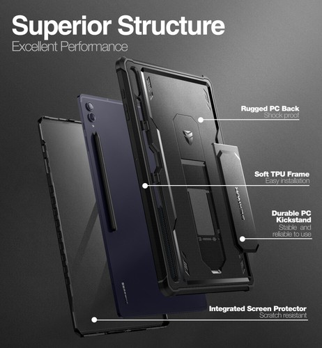 Funda Dexnor para Samsung Galaxy Tab S10 Ultra/Tab S9 Ultra/Tab S8 Ultra Cubierta - Imagen 3 de 84