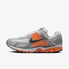New Nike Zoom Vomero 5 Shoes - Platinum Tint/ Safety Orange (FJ4151-002)