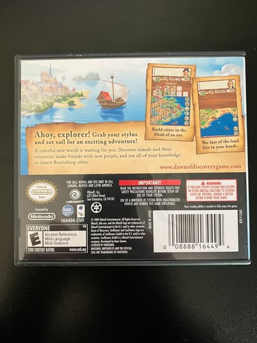 Dawn of Discovery (Nintendo DS, 2009) Tested Complete With Manual CIB - Picture 2 of 3