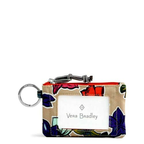 Vera Bradley **FALLING FLOWERS** Lighten Up Zip ID Case NWT - Picture 2 of 2