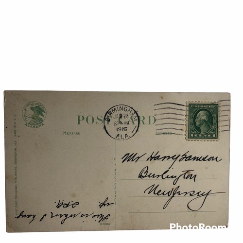 Postal publicitaria rara de Molton Hotel Birmingham Alabama - Imagen 2 de 2