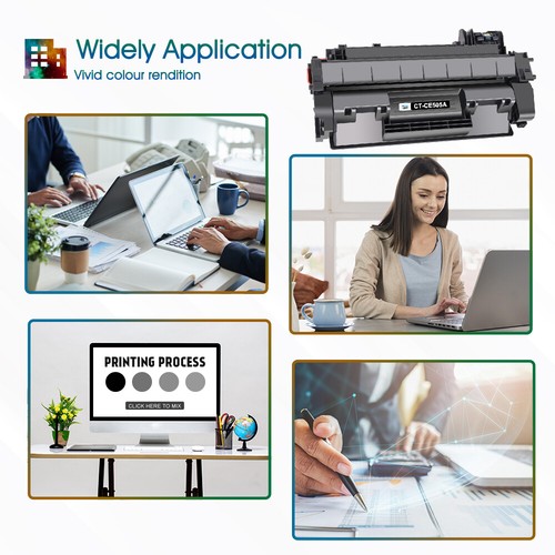 CE505A BLK Toner Cartridge Compatible with HP 05A LaserJet P2035 P2055DN P2035N - Picture 10 of 14