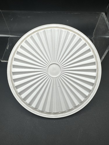 Vintage Tupperware weißer Servalierkanister Ersatzdeckel rund #808 6,5 Zoll - Bild 2 von 2