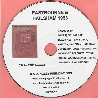 CD Eastbourne 1855 Kelly/'s Directory