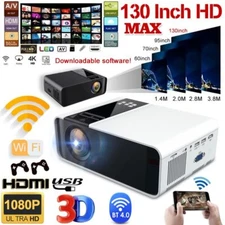 23000Lumens 1080P HD WiFi Bluetooth Mini LED Home Theater Video Projector Cinema