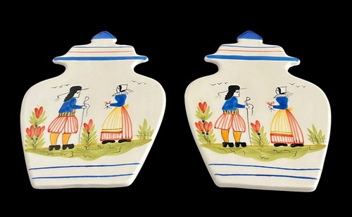 2er Set Neu Boston Warehouse niederländische Figuren 8 Zoll Keramik Untersetzer heiße Platten - Bild 2 von 5