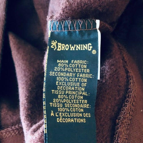 Browning Buckmark Brown Sweatshirt Hoodie Mossy Oak Womens Sz M Camo Accents NWT - Picture 10 of 10