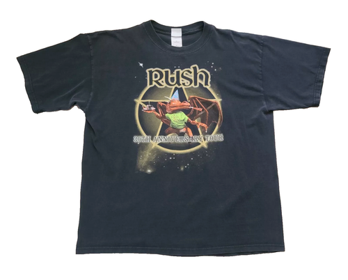 Vintage Y2K Rush Dragon 30th Anniversary Tour 2004 T-Shirt Adult XL FREE SHIP - Picture 1 of 4