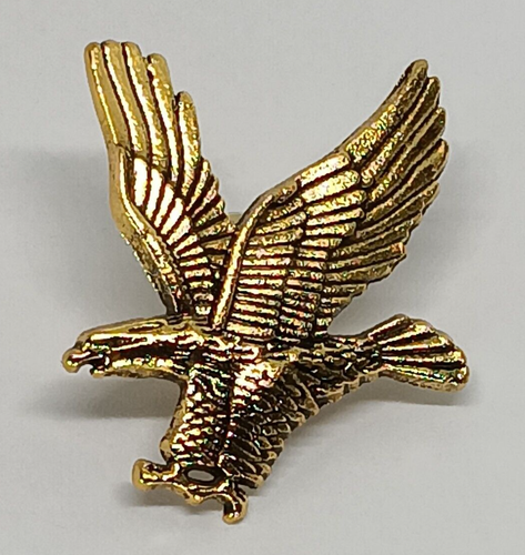 Adler antik goldfarben glänzend Brosche Anstecknadel Krawatte Tac Kragen Revers - Bild 1 von 2