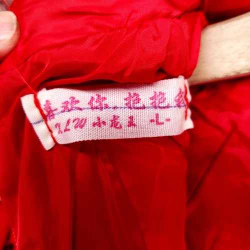 Chinese Tang Dynasty Girls L Red Wool Blend Coat Costume New Years Asian - Picture 22 of 23