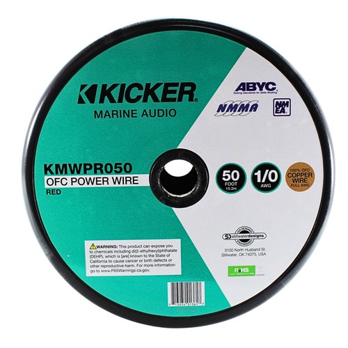 1/0 Gauge Tinned Marine OFC Oxygen Free Copper Power/Ground Wire Red Lot Kicker - Picture 2 of 4