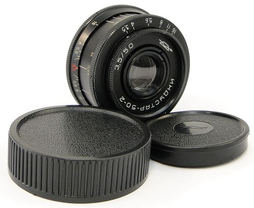 1972! =Erstversion= INDUSTAR 50-2 USSR Pancake Objektiv + Adapt. Fuji X-Mount FX - Bild 1 von 11