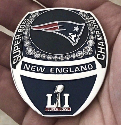 Super Bowl 51 LI NFL Champions New England Patriots SB Ring Challenge Coin Brady - Picture 5 of 5