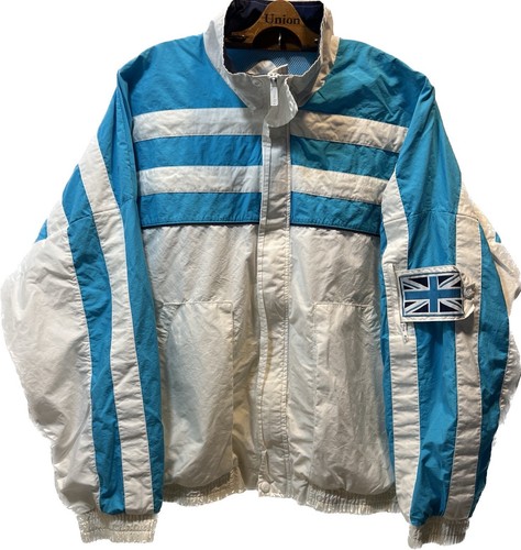 Reebok Vintage 90’s Colorblock Tracksuit White Blue Size L Tennis Courts In Sess - Picture 2 of 17