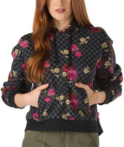 checkerboard crop hoodie