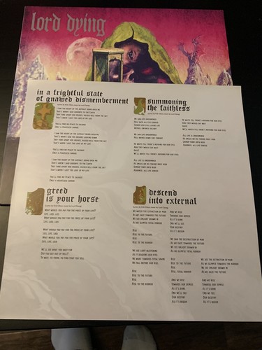 Lord Dying - Summon the Faithless Pink Vinyl. 2013 Relapse RR7220.Limited To 700 - Picture 3 of 8