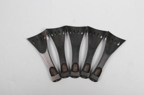 Yinfente 5 pcs 4/4 Violin tailpiece Natural Ebony wood Violin parts/Accessories - Picture 4 of 4