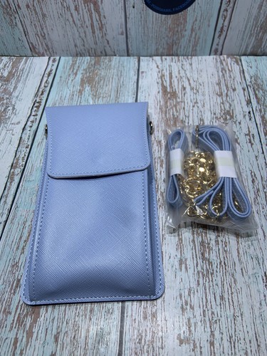 Women Crossbody Card Holder Wallet Purse Phone Case Cover .2Straps,Chain.New - Picture 2 of 9