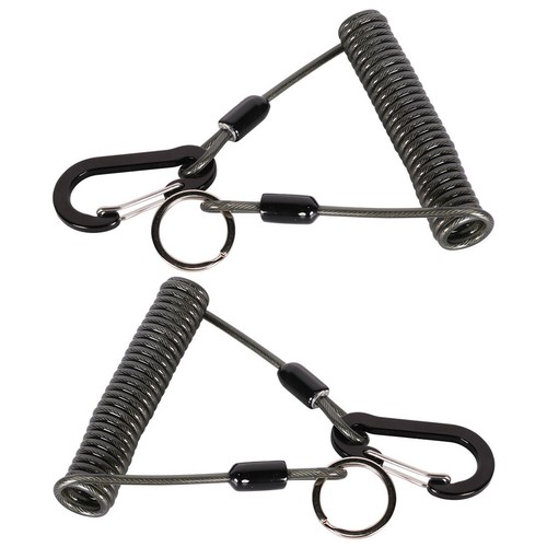 Fishing Coil Lanyard Fishing Lanyard with Carabiner Anti-Lost Rope Fish Tools - Photo 6/14
