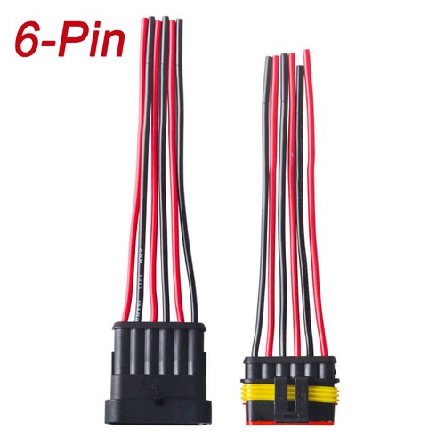 2/3/4/6-Pin Way Car Waterproof Male Female Electrical 18AWG Wire Connector Plug - 第 14/14 張圖片