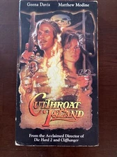 Cutthroat Island VHS 1996 Geena Davis & Matthew Modine Tested Adventure