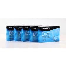Sony Mini DV 60 Minute Digital Video Cassette Tape (Pack of 5, New, Sealed)