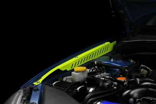 Perrin Neon Yellow Aluminum Fender Shrouds for 2008-2014 Subaru WRX / STI - Picture 4 of 7