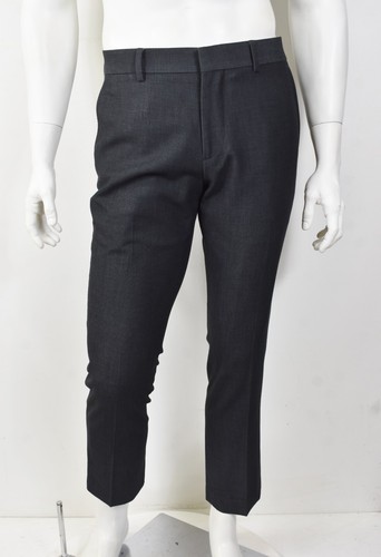 JF J. Ferrar Charcoal Weave Peak Lapel SLIM FIT Dual-Vent 2-Piece Suit 36R x 33W - Picture 5 of 7